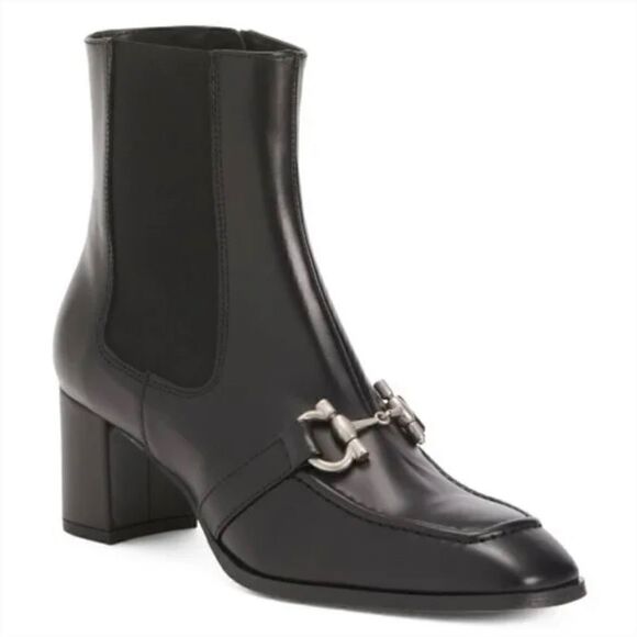 Renatta Jop Leather Ankle Boots with bit hardware size 7 - Picture 3 of 16